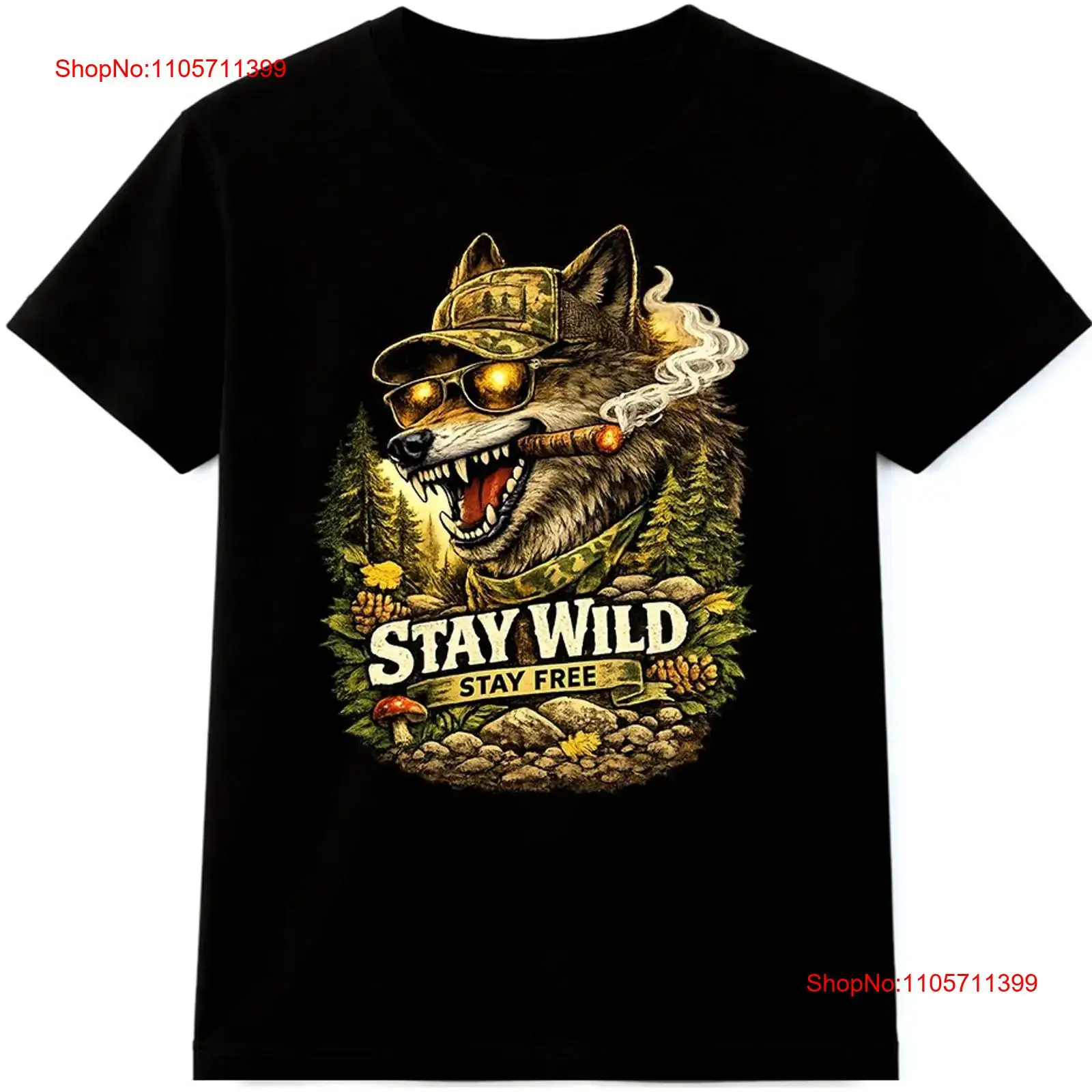 Wildman Hunting & Outdoor Reviews - Футболка Wolf T Shirt Stay Wild