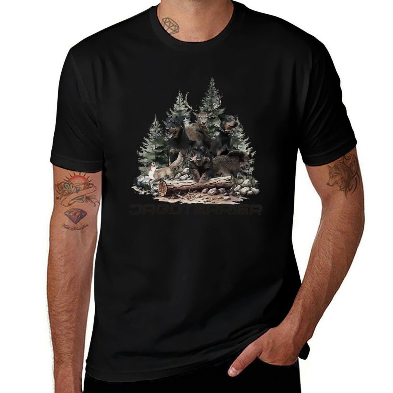 Wildman Hunting & Outdoor Reviews - Футболка German Hunting Terrier: спортивная футболка