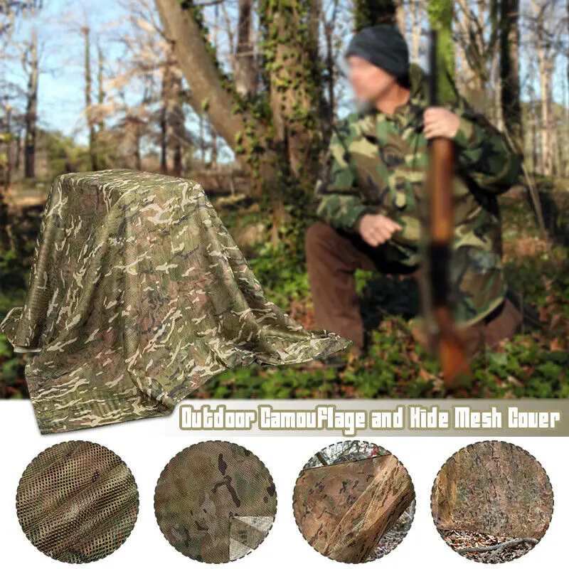 Камуфляжная Скрытая сетка для  – обзор и цена Outdoor Hunting Fabric
