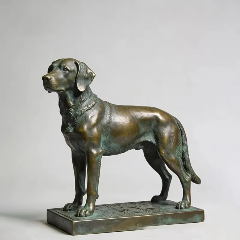 Бронзовая скульптура охотничье – обзор и цена Outdoor Hunting Dog Statue
