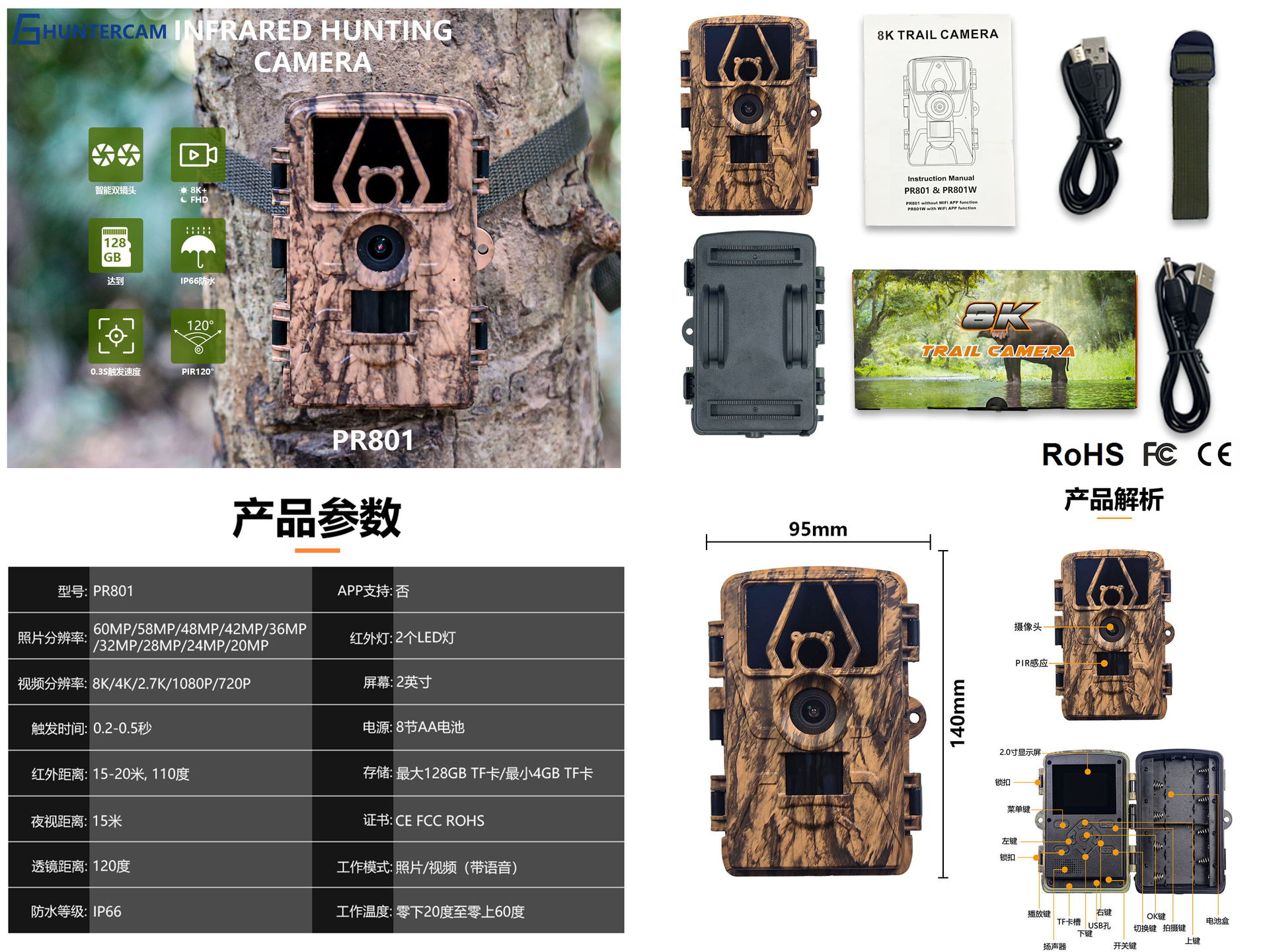 PR801W Ультрачёткая камера для – обзор и цена Outdoor Hunting Videos